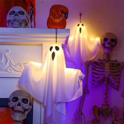 2024 LED Glow Ghost Halloween Decoration | Indoor & Outdoor Haunted House Prop with Lights