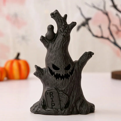 Halloween Ghost Tree LED Glow Lights | Spooky Home Decoration & Party Supplies