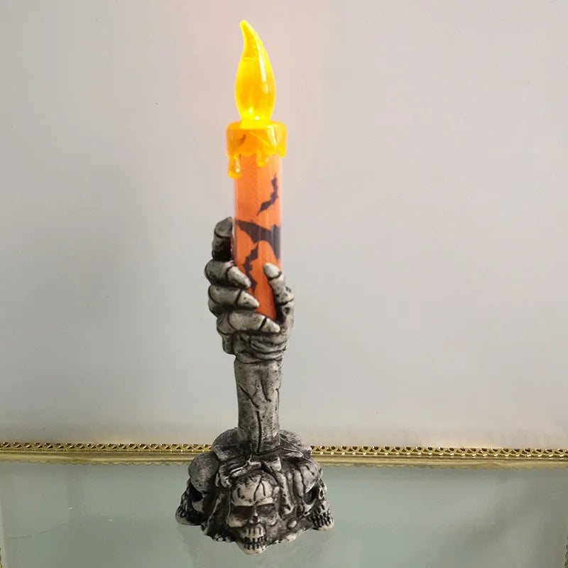 Halloween Skeleton & Ghost Party Candles | Pumpkin-Themed Home Decorations