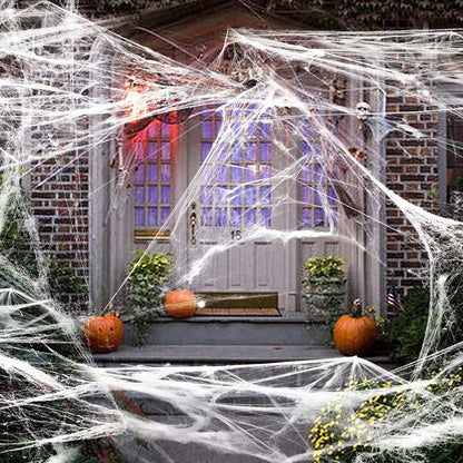 Halloween Spider Web Outdoor Decoration | Haunted House Prop for Events & Parties