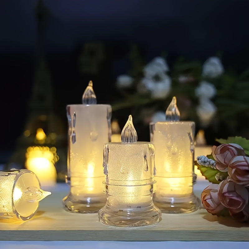 2/3pcs LED Flameless Candle Set | Halloween Party Decor with Battery Included